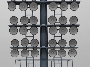 stadium light lux rounded 3D Model