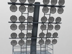 stadium light lux rounded 3D Model