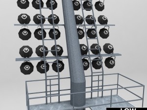 stadium light lux rounded Modèle 3D