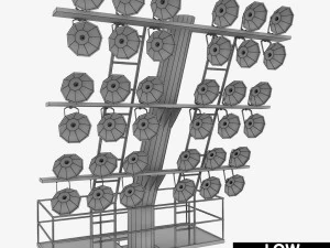 stadium light lux rounded 3D Model