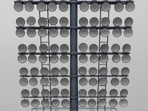 stadium light rounded large 3D Model