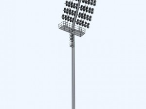 stadium light rounded large 3D Model