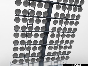 stadium light rounded large 3D Model