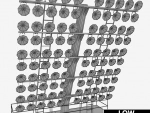 stadium light rounded large 3D Model