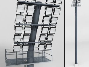 luz do estádio lux Modelo 3D