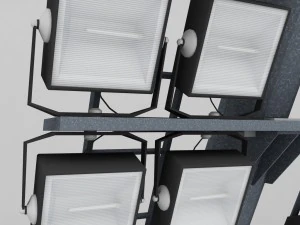 stadium light lux 3D Model