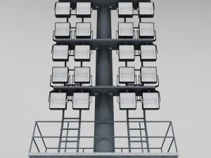 stadium light lux 3D Model