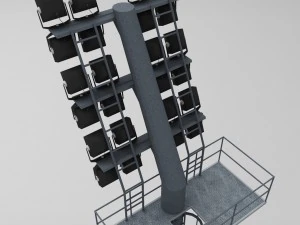 stadium light lux 3D Model