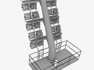 stadium light lux 3D Model