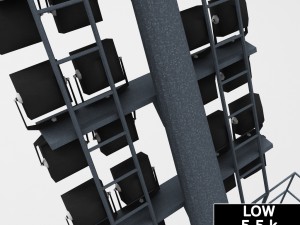 stadium light lux Model 3D
