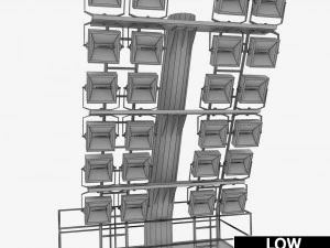 stadium light lux 3D Model