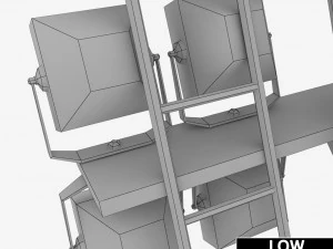 stadium light lux 3D Model