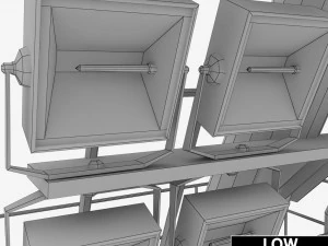 stadium light lux 3D Model