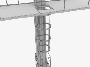 stadium light lux large 3D Model