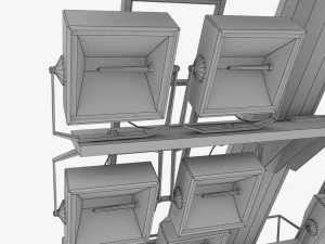 stadium light lux pack 3D Model