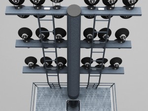 stadium light lux pack Model 3D