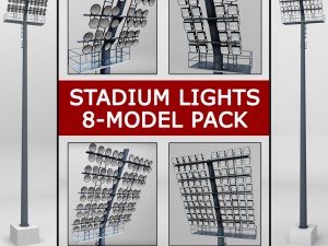 stadium light lux pack 3D Model