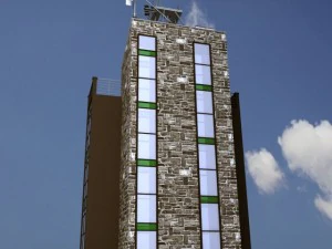 industrial glass tower 3D Model