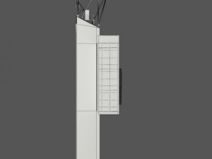 industrial glass tower 3D 모델