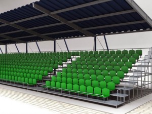 stadium seating tribune canopy 2 3D 모델