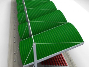 stadium seating tribune canopy 3D 모델