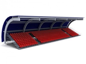 stadium seating tribune canopy 3 3D Model