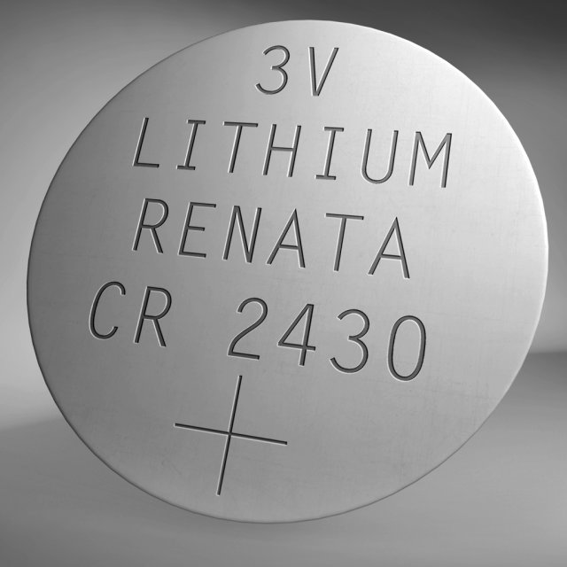 watch battery Modelo 3D .c4d .max .obj .3ds .fbx .stl .blend 