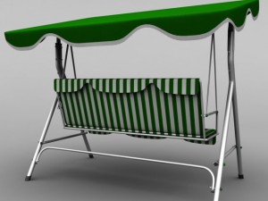 garden swing Modèle 3D