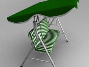 garden swing Modèle 3D