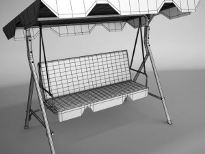 garden swing Modèle 3D