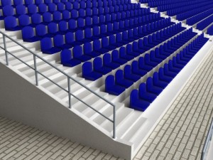 stadium concrete seating tribune 3D Model