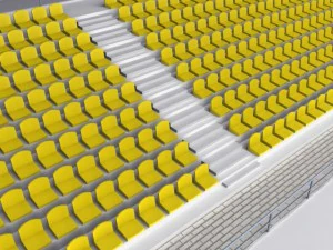 stadium concrete seating tribune 3D Model