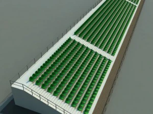 stadium concrete seating tribune 3D Model