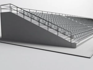stadium concrete seating tribune 3D Model