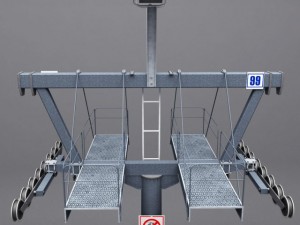 ski lift pole 3D 모델