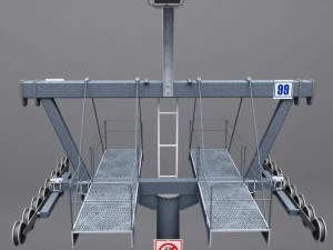 ski lift pole 3D Model