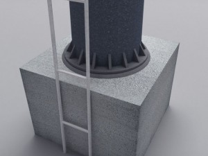 ski lift pole 3D 모델