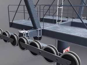 ski lift pole 3D 모델