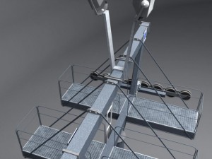 ski lift pole 3D 모델
