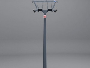 ski lift pole 3D 모델