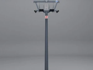 ski lift pole 3D Model