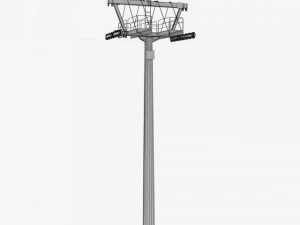 ski lift pole 3D Model