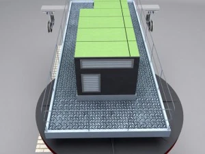 ski lift cableway pillar 2 3D Model