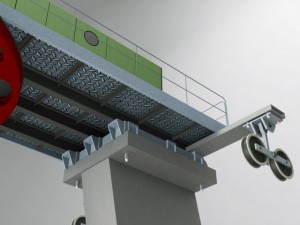 ski lift cableway pillar 2 Modelo 3D