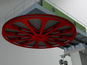 ski lift cableway pillar 2 3D Model
