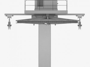 ski lift cableway pillar 2 Modelo 3D