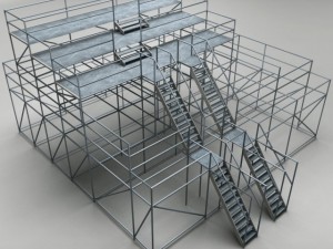 industrial scaffolding 3D Model
