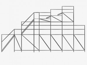 industrial scaffolding 3D 모델