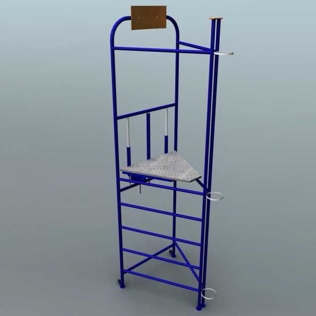 judge stand 3D Модель .c4d .max .obj .3ds .fbx .stl .blend 