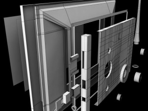 digital picture frame remote Modelo 3D